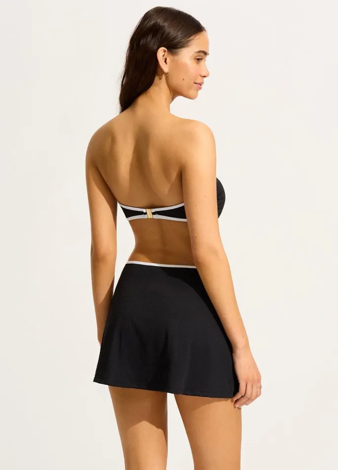 Seafolly Bandeau Women Beach Bound Ring Front Bandeau Bikini Top 8211 Black