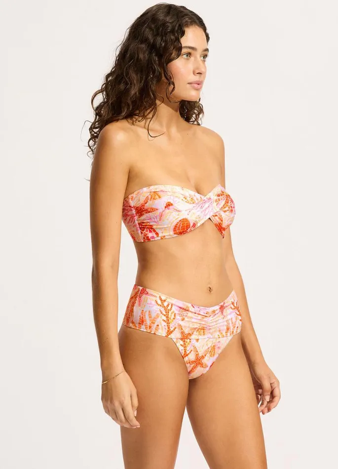 Seafolly Bandeau Women La Mer Twist Bandeau Bikini Top 8211 White