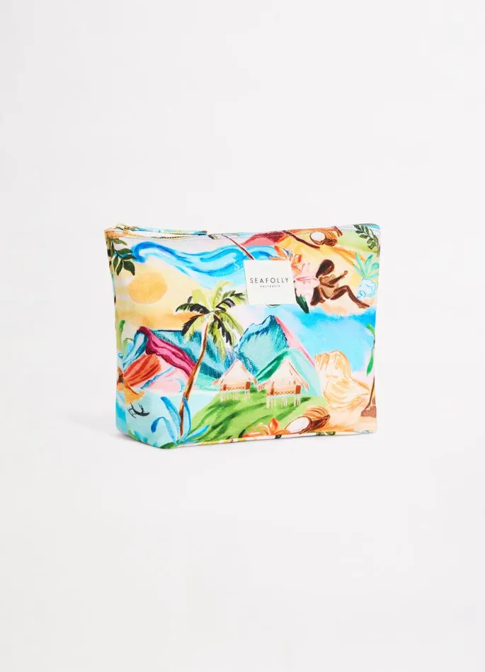 Seafolly Beach Bags Women South Pacific Pouch Bag 8211 Turquoise