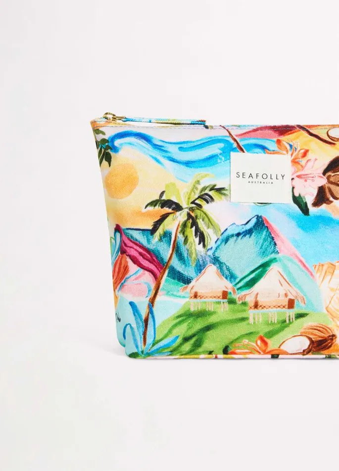 Seafolly Beach Bags Women South Pacific Pouch Bag 8211 Turquoise