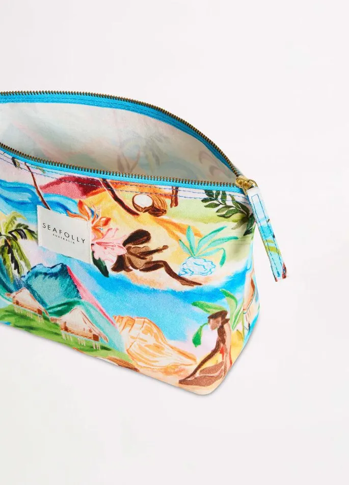 Seafolly Beach Bags Women South Pacific Pouch Bag 8211 Turquoise