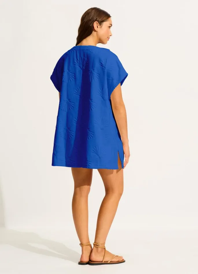 Seafolly Beach Towels Women Ahoy Towel Poncho 8211 Azure