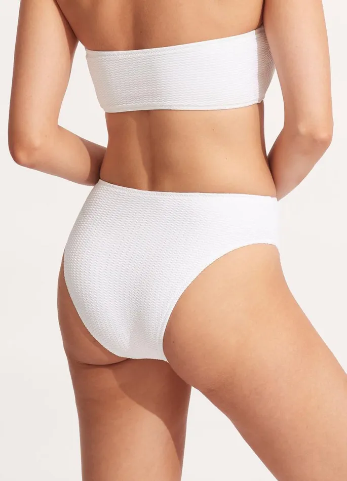Seafolly High Waisted Women Sea Dive High Rise Pant 8211 White