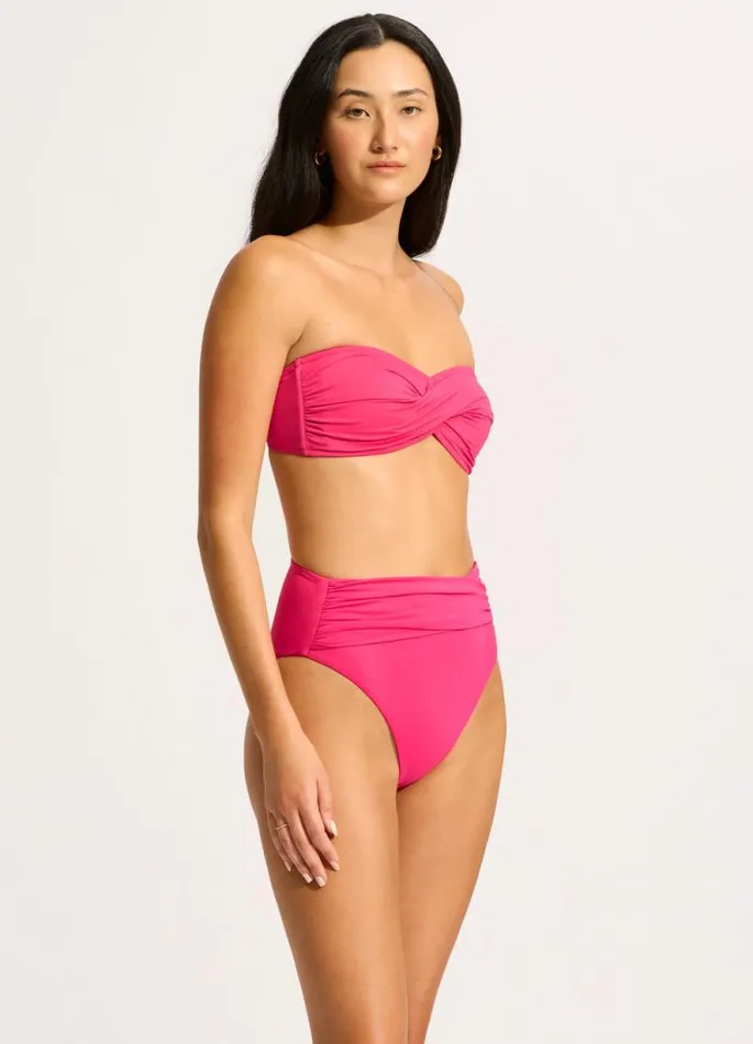 Seafolly High Waisted Women Seafolly Collective High Waist Wrap Front Pant 8211 Raspberry
