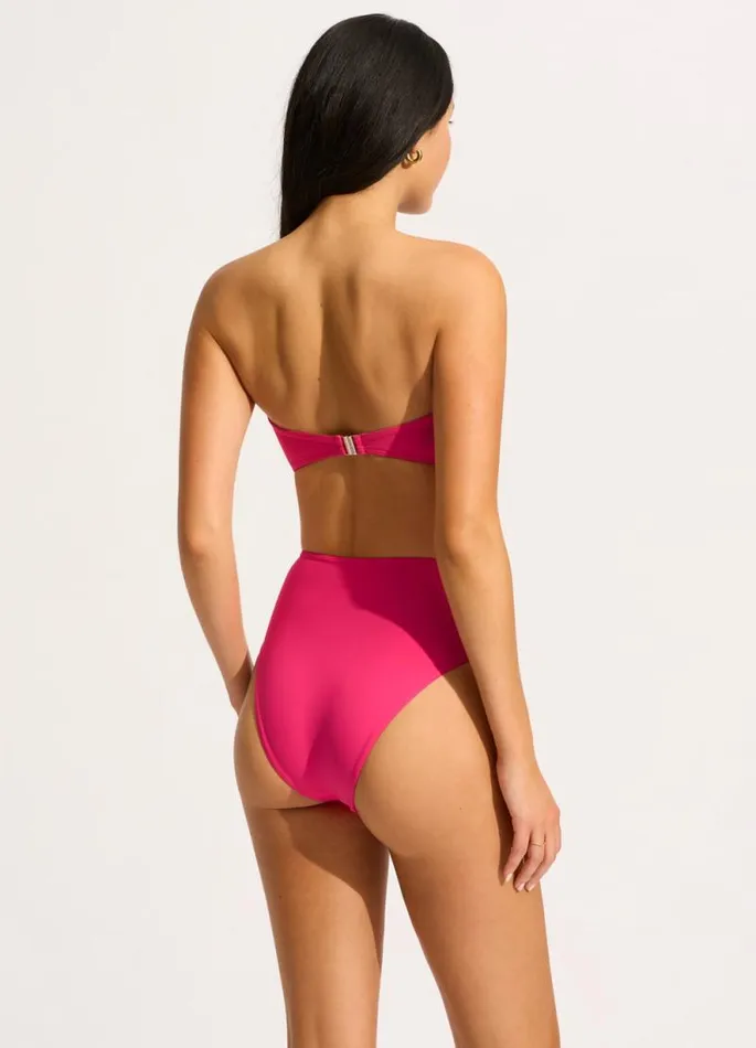 Seafolly High Waisted Women Seafolly Collective High Waist Wrap Front Pant 8211 Raspberry