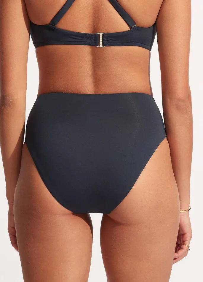 Seafolly High Waisted Women Seafolly Collective High Waist Wrap Front Pant 8211 True Navy