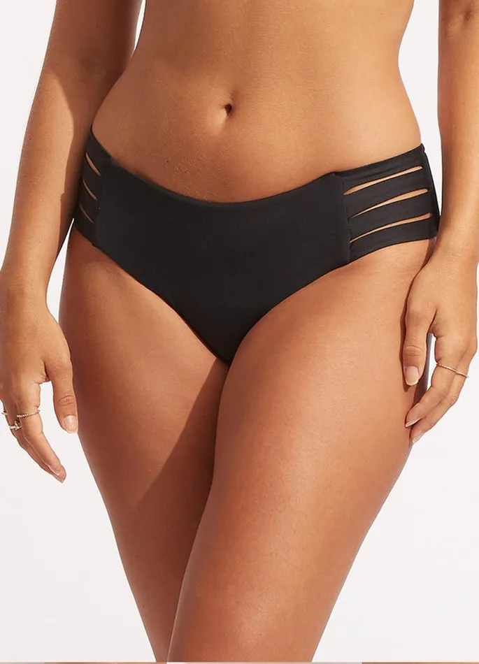 Seafolly Hipster Women Seafolly Collective Multi Strap Hipster Pant 8211 Black
