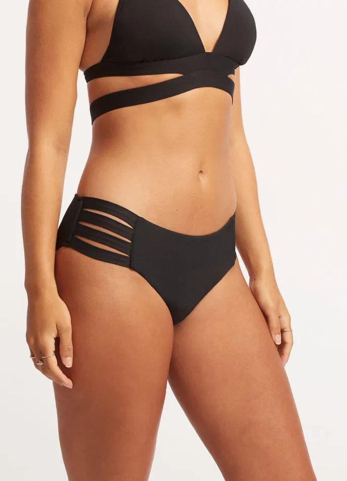 Seafolly Hipster Women Seafolly Collective Multi Strap Hipster Pant 8211 Black