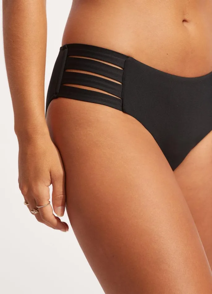 Seafolly Hipster Women Seafolly Collective Multi Strap Hipster Pant 8211 Black