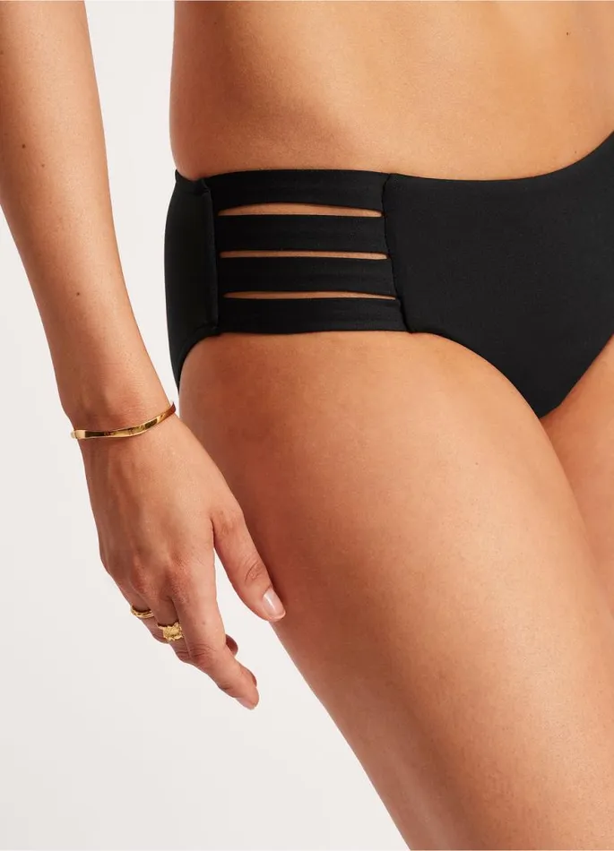 Seafolly Hipster Women Seafolly Collective Multi Strap Hipster Pant 8211 Black