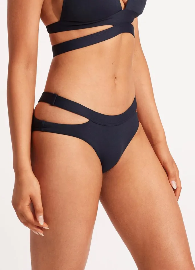 Seafolly Hipster Women Seafolly Collective Split Band Hipster Pant 8211 True Navy
