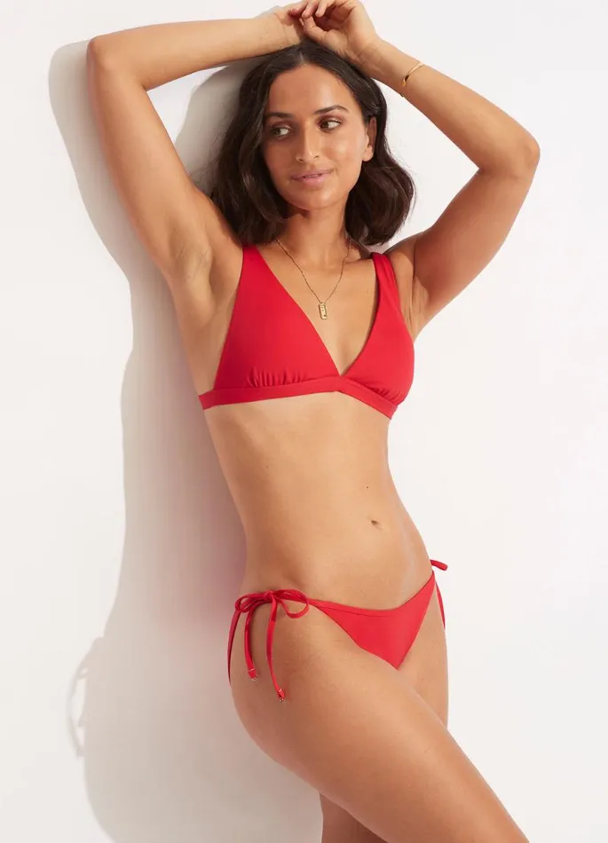 Seafolly Triangle Women Seafolly Collective Longline Tri 8211 Chilli Red