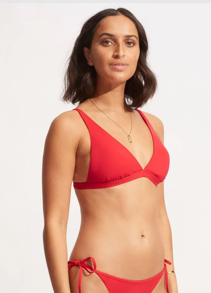 Seafolly Triangle Women Seafolly Collective Longline Tri 8211 Chilli Red