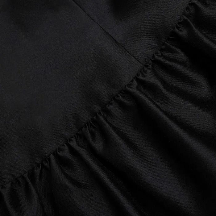 Self Portrait Dresses Women Black Taffeta Midi Dress