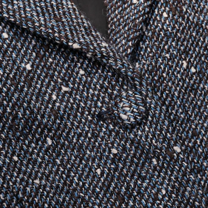 Self Portrait Dresses Women Blue Boucle Midi Dress