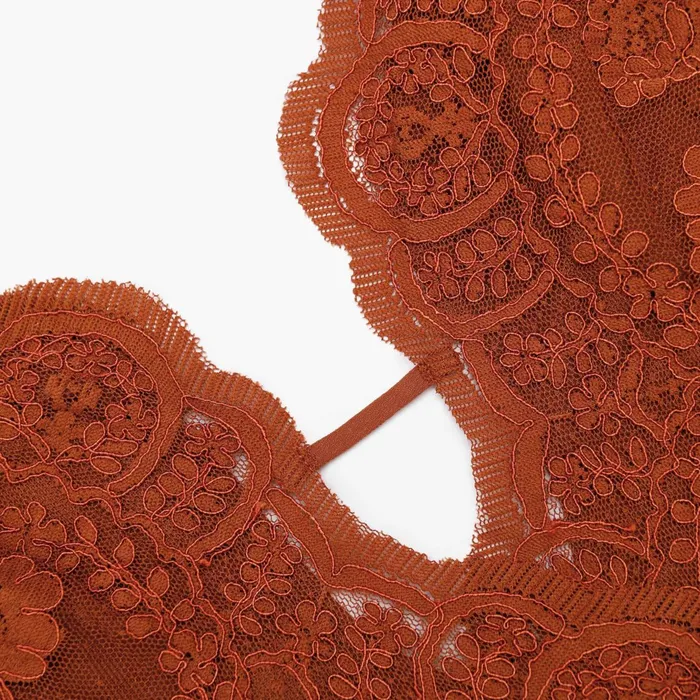 Self Portrait Dresses Women Brown Lace Maxi Dress