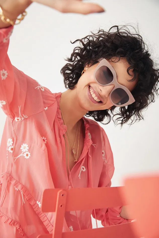 Shirts and Blouses Women Hush Akina Embroidered Top Coralpink