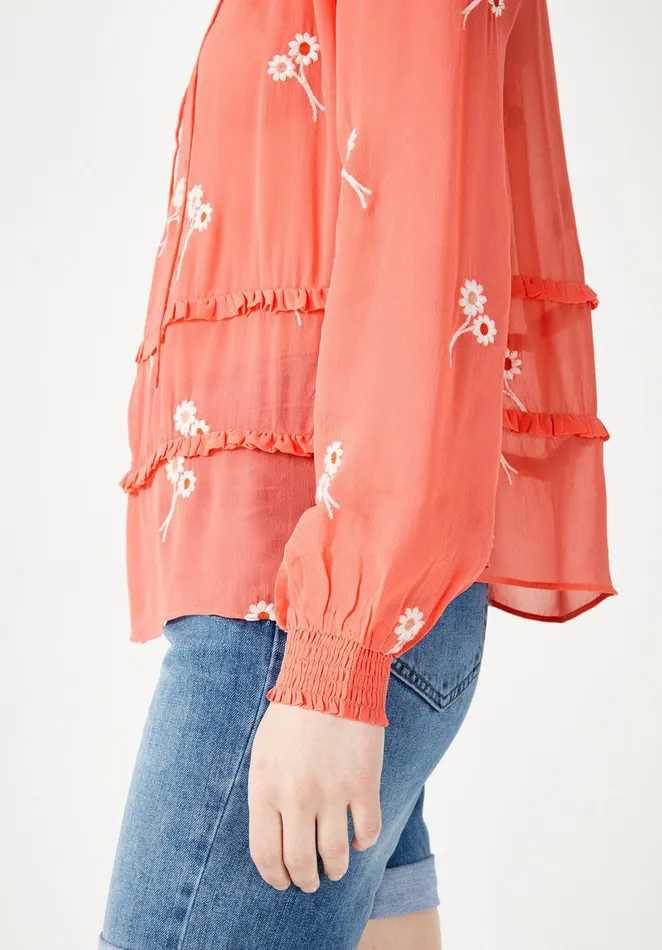 Shirts and Blouses Women Hush Akina Embroidered Top Coralpink