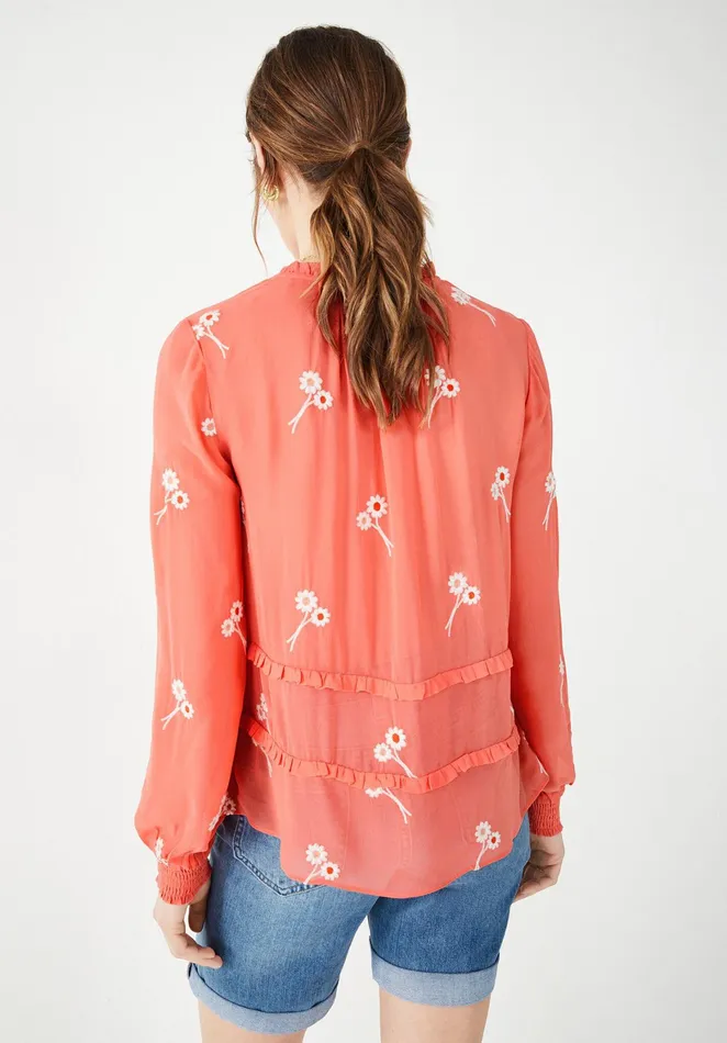 Shirts and Blouses Women Hush Akina Embroidered Top Coralpink