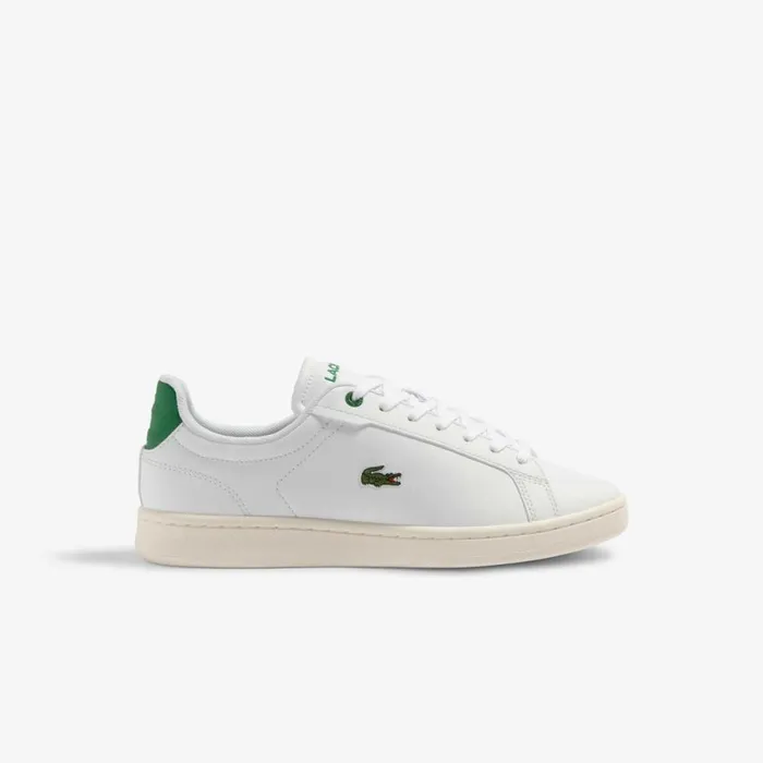 Shoes and Accessories Kids Lacoste Juniors039 Carnaby Pro Sneakers Whitegreen 082