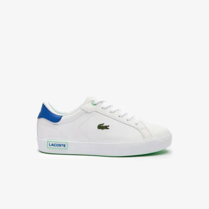 Shoes and Accessories Kids Lacoste Juniors039 Powercourt Sneakers Whiteblue 080