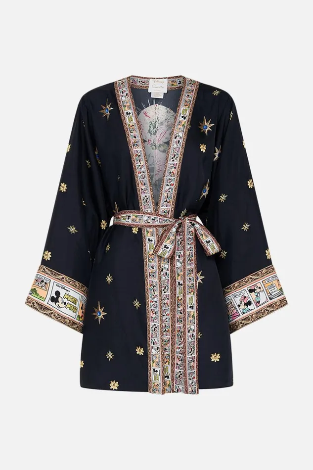 SHORT KIMONO WRAP MIDNIGHT AT MINNIES Midnight At Minnies Womens Camilla Kimonos