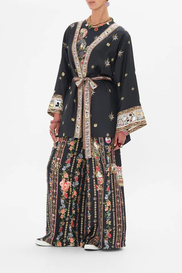 SHORT KIMONO WRAP MIDNIGHT AT MINNIES Midnight At Minnies Womens Camilla Kimonos