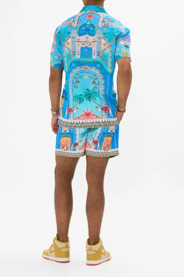 SHORT SLEEVE CAMP COLLARED SHIRT A PAINTED VILLAGE A Painted Village Mens Camilla Shirts SHORT SLEEVE CAMP COLLARED SHIRT A PAINTED VILLAGE A Painted Village Mens Camilla Shirts