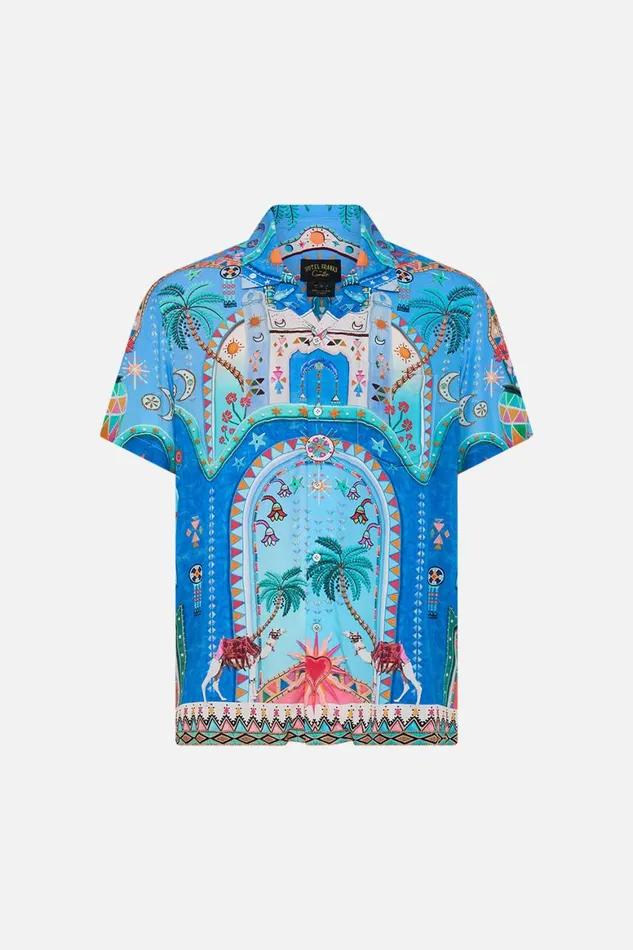 SHORT SLEEVE CAMP COLLARED SHIRT A PAINTED VILLAGE A Painted Village Mens Camilla Shirts