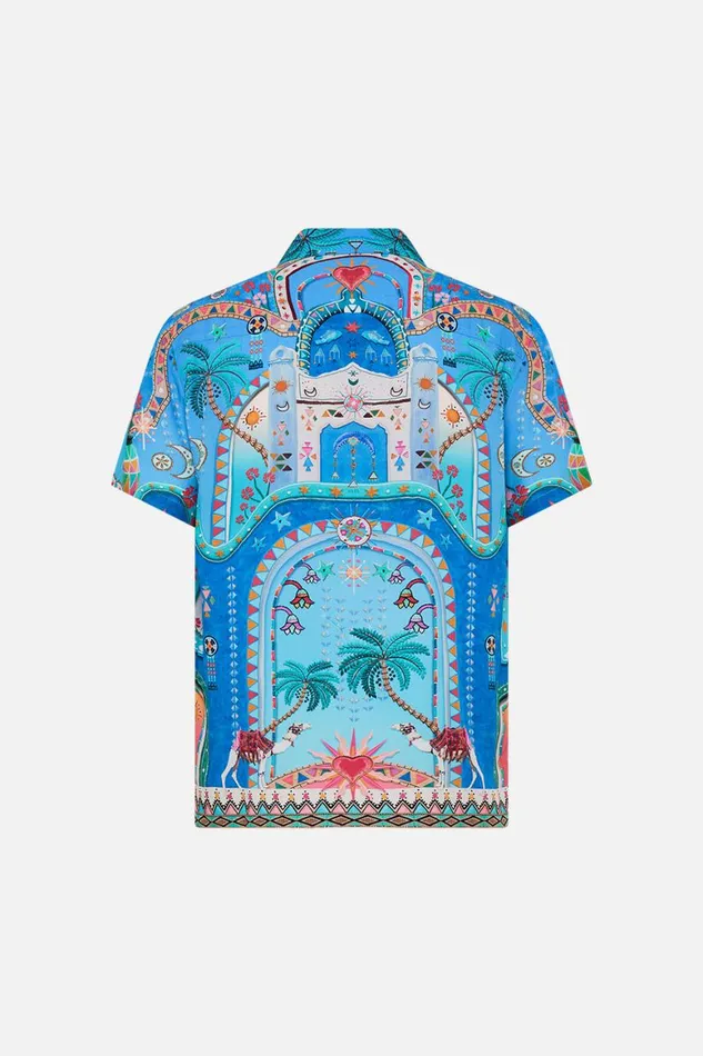 SHORT SLEEVE CAMP COLLARED SHIRT A PAINTED VILLAGE A Painted Village Mens Camilla Shirts
