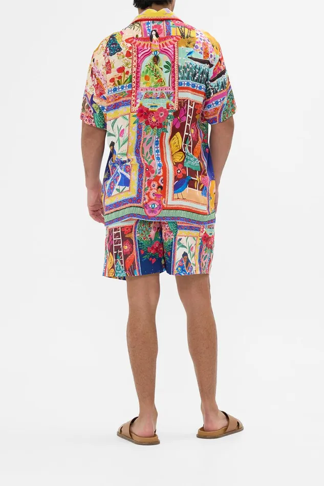 SHORT SLEEVE CAMP COLLARED SHIRT ROEQIYAS REALM Roeqiyas Realm Mens Camilla Shirts