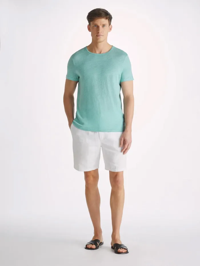 Short Sleeve TShirts Men Derek Rose TShirt Jordan Linen Soft Aqua
