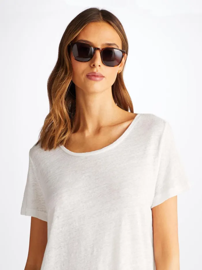 Short Sleeve TShirts Women Derek Rose TShirt Jordan Linen White