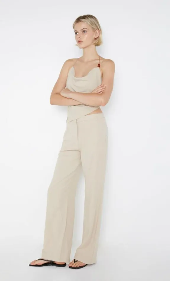 Shorts Pants Shop Bec Bridge Desiree Straight Leg Pant Sand