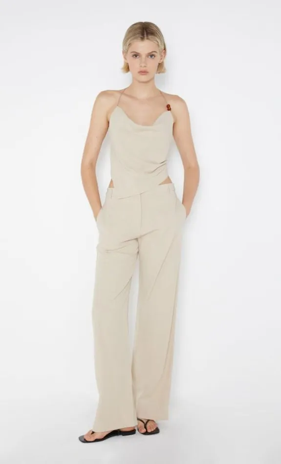 Shorts Pants Shop Bec Bridge Desiree Straight Leg Pant Sand