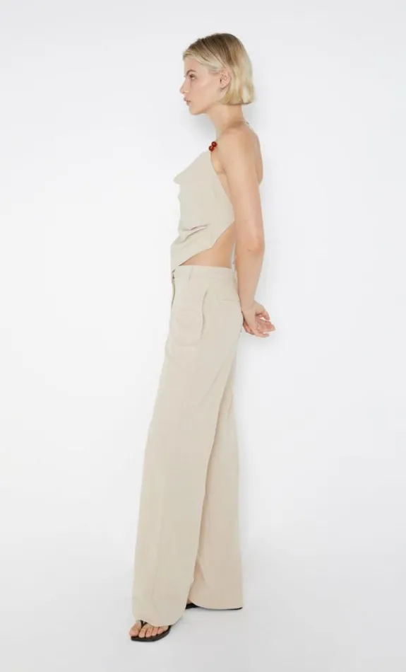 Shorts Pants Shop Bec Bridge Desiree Straight Leg Pant Sand