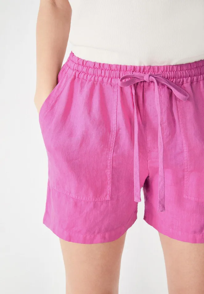 Shorts Women Hush Relaxed Linen Shorts Magenta