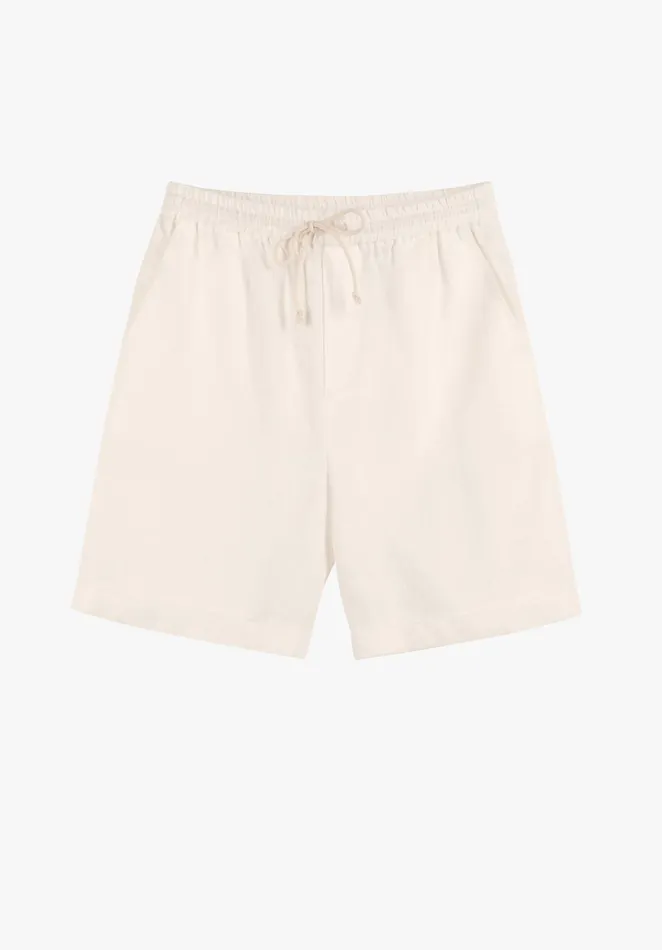 Shorts Women Hush Turn Up Linen Shorts White