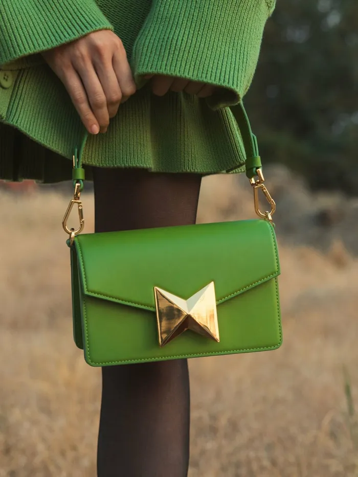Shoulder Bags Mini Green Leather Shoulder Bag With Gold Hardware 8211 FINAL SALE Pear 8211 Mac Duggal Women Shoulder Bags Mini Green Leather Shoulder Bag With Gold Hardware 8211 FINAL SALE Pear 8211 Mac Duggal Women