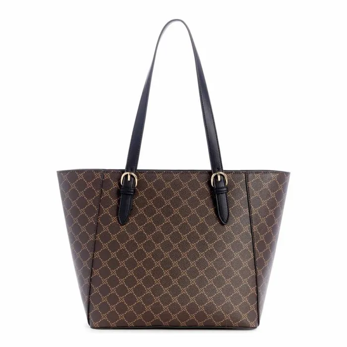 Siera Tote Brown Black Logo Women Nine West Totes and Backpacks Siera Tote Brown Black Logo Women Nine West Totes and Backpacks