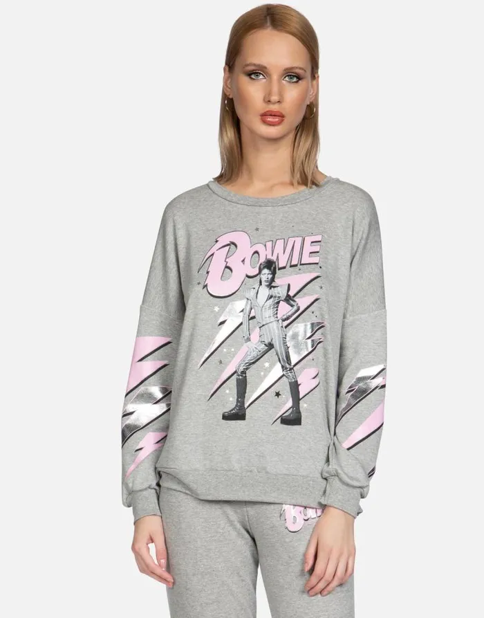 Sierra Bowie Stardust Heather Grey Women Lauren Moshi Long Sleeve