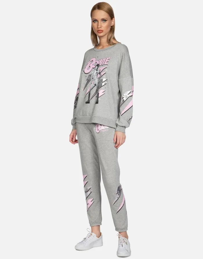 Sierra Bowie Stardust Heather Grey Women Lauren Moshi Long Sleeve