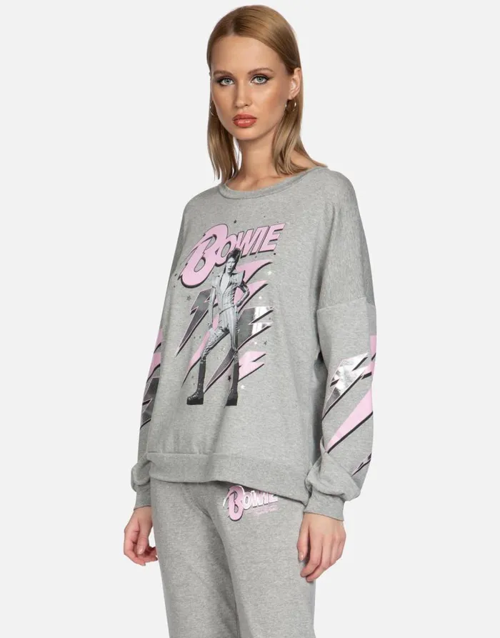 Sierra Bowie Stardust Heather Grey Women Lauren Moshi Long Sleeve