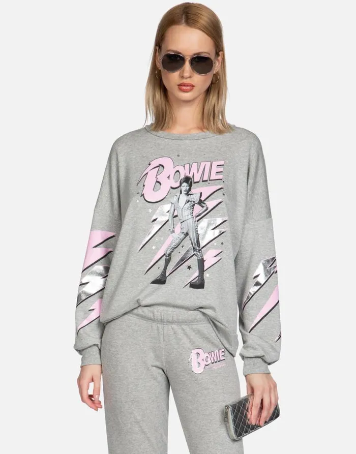Sierra Bowie Stardust Heather Grey Women Lauren Moshi Long Sleeve