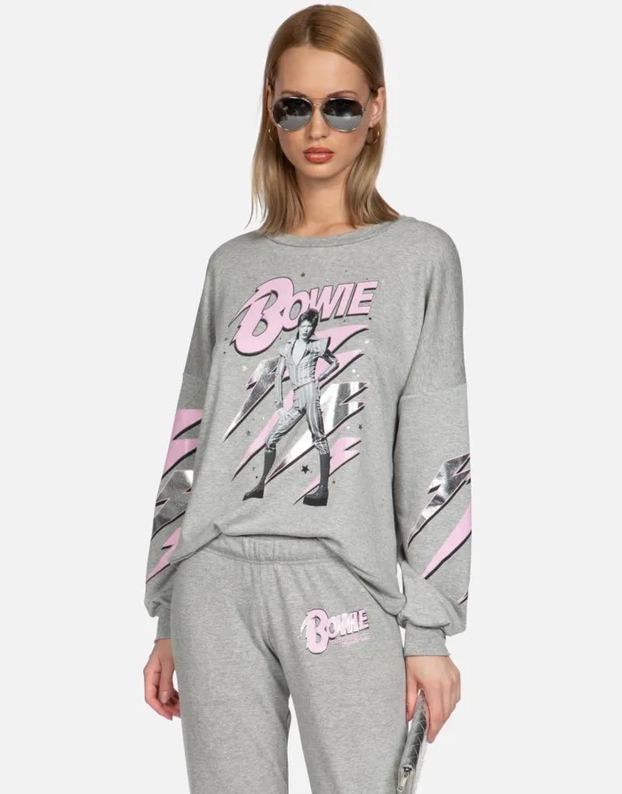 Sierra Bowie Stardust Heather Grey Women Lauren Moshi Long Sleeve