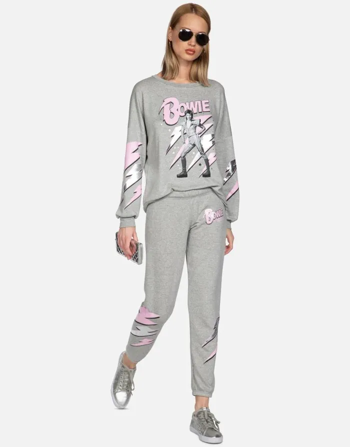 Sierra Bowie Stardust Heather Grey Women Lauren Moshi Long Sleeve
