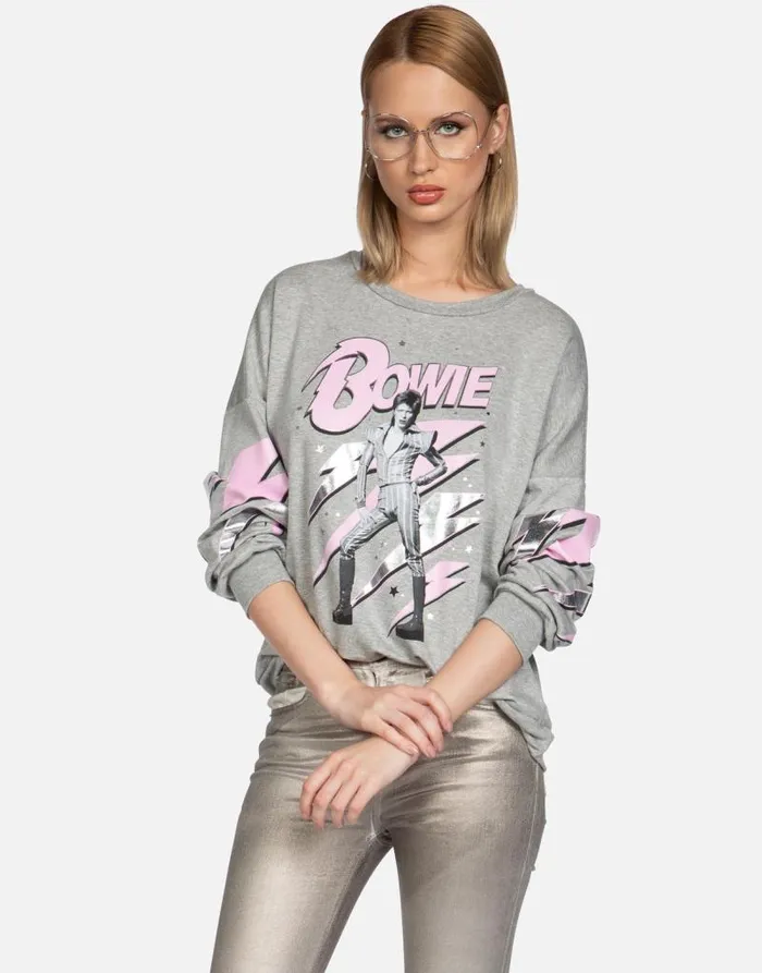 Sierra Bowie Stardust Heather Grey Women Lauren Moshi Long Sleeve