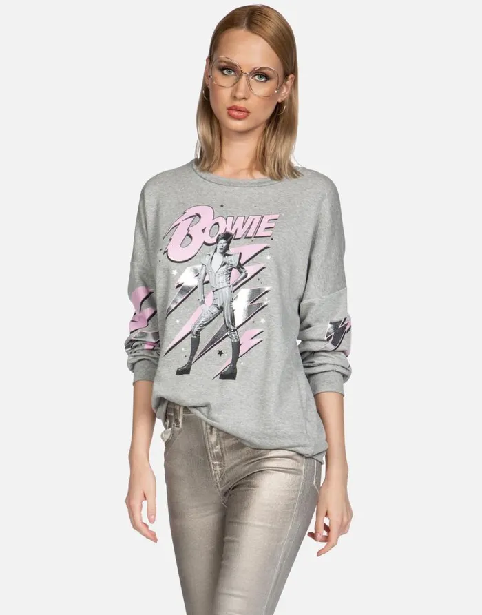 Sierra Bowie Stardust Heather Grey Women Lauren Moshi Long Sleeve