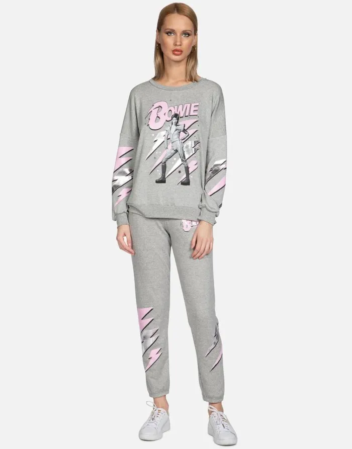 Sierra Bowie Stardust Heather Grey Women Lauren Moshi Long Sleeve