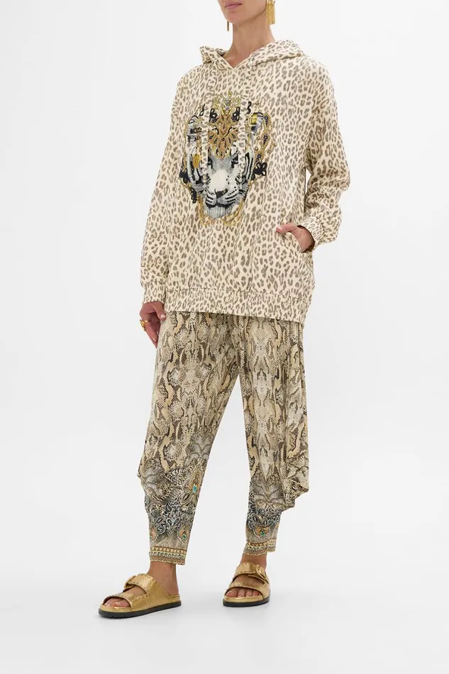 SILK BAND OVERSIZED HOODIE WITH POCKETS THE THRONE ROOM The Throne Room Womens Camilla Knitwear